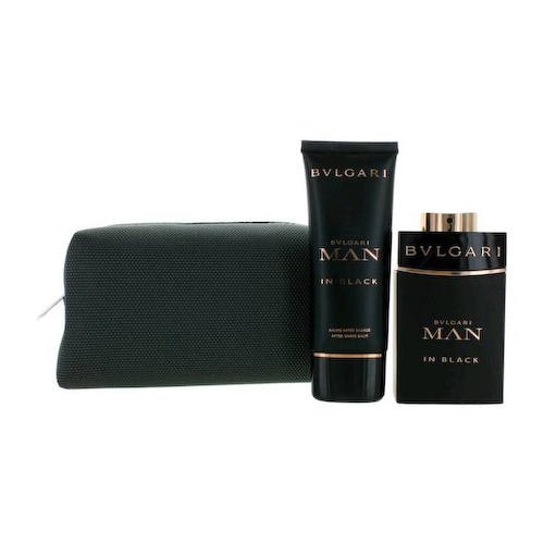 Набор Мужчина в черном (100 мл + 100 мл), Man in Black Eau De Parfum, After Shave Balm &amp; Pouch Set, произв. Bvlgari #1