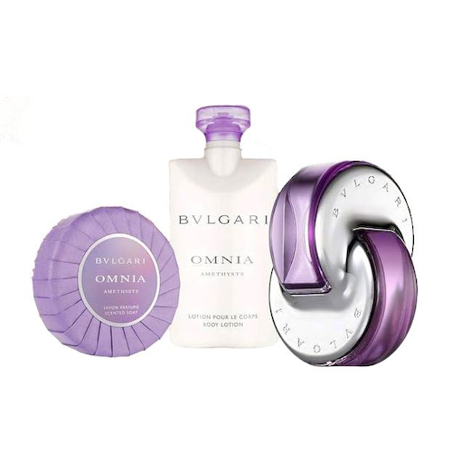 Набор Омния Аметист (65 мл + 75 г + 75 мл), Omnia Amethyste Eau De Toilette, Soap &amp; Body Lotion Set, произв. Bvlgari #1