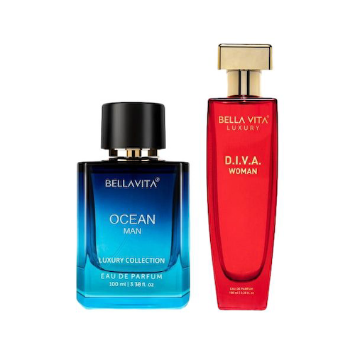 Набор парфюмированной воды Океан и Д.И.В.А. (2 х 100 мл), Ocean Man &amp; D.I.V.A. Woman Eau De Parfum Set, произв. Bella Vita #1