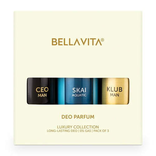 Набор парфюмированных дезодорантов (3 х 150 мл), CEO Man, Skai Aquatic &amp; Klub Man Deo Parfum Set, произв. Bella Vita #1