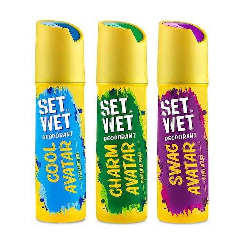 Набор парфюмированных дезодорантов-спреев для мужчин (3 шт), Deodorant Spray Perfume for Men Set, произв. Set Wet #1