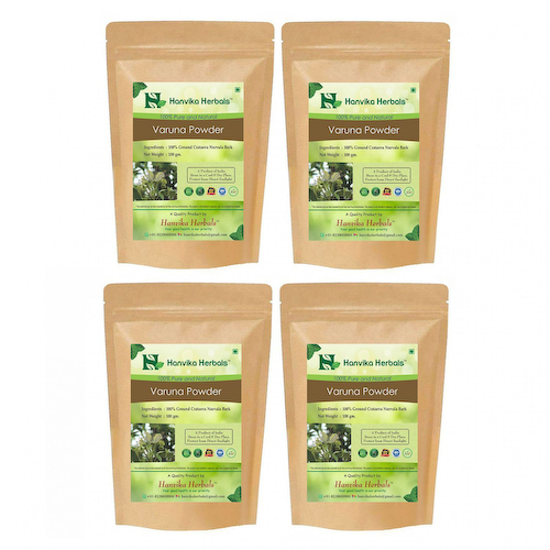 Набор Порошок Варуны (4 x 100 г), Varuna Powder Set, произв. Hanvika Herbals #1