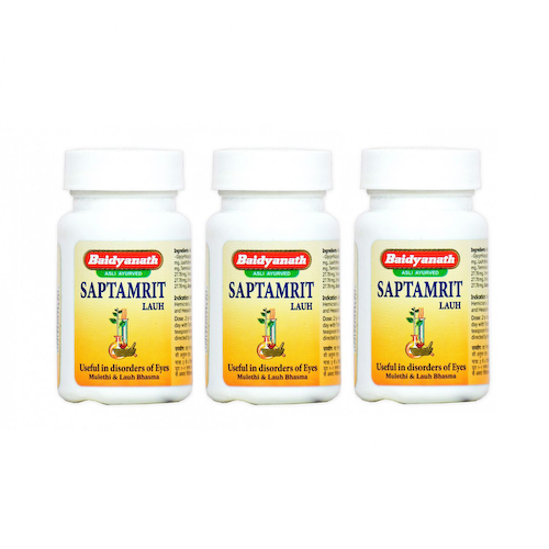 Набор Саптамрит Лаух (3 x 40 таб), Saptamrit Lauh Set, произв. Baidyanath #1