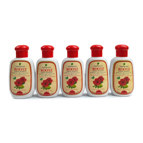 Набор шампуней для волос Рутз (5 х 100 мл), Rootz Herbal Shampoo Set, произв. Rajah Ayurveda #1
