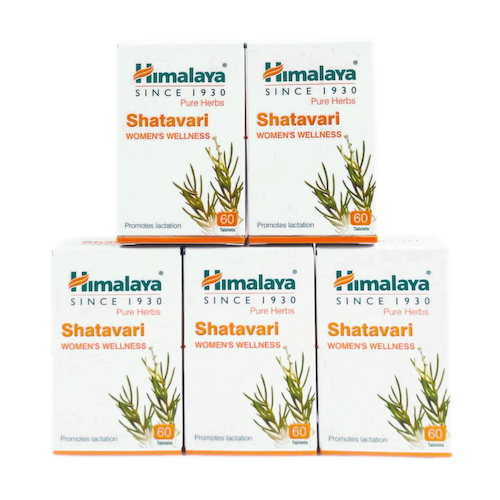 Набор Шатавари (5 х 60 таб, 250 мг), Shatavari Set 5, произв. Himalaya #1