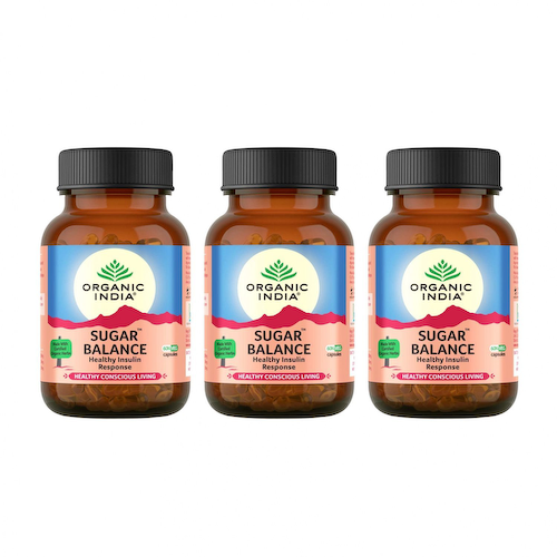 Набор Шуга Бэлэнс (3 x 60 кап, 250 мг), Sugar Balance Set, произв. Organic India #1