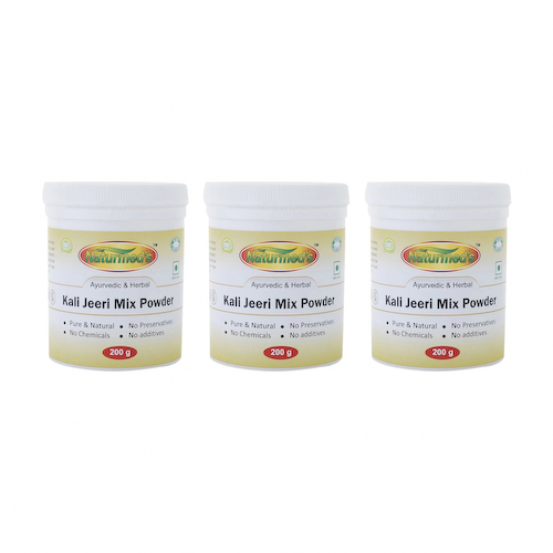 Набор смеси с черным Тмином (3 x 200 г), Kali Jeeri Mix Powder Set, произв. Naturmed&apos;s #1