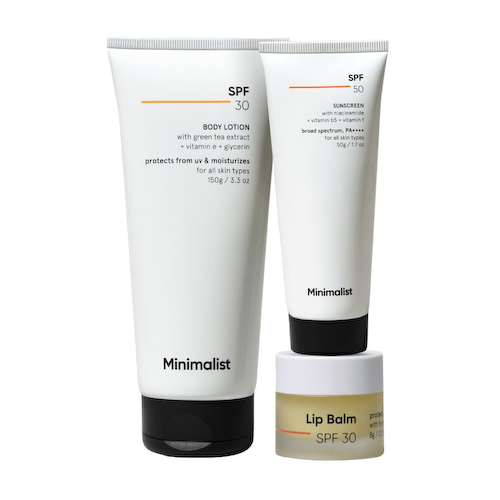 Набор средств защиты от солнца (150 г + 50 г + 8 г), Sun Protection Kit Set, произв. Minimalist #1