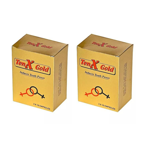 Набор Тэн Х Голд (2 x 30 кап), Ten X Gold Capsules Set, произв. WinTrust Pharmaceuticals #1