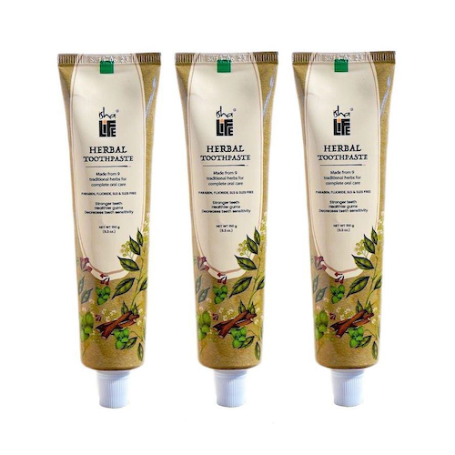 Набор травяной зубной пасты (3 x 150 г), Herbal Toothpaste Set, произв. Isha Life #1