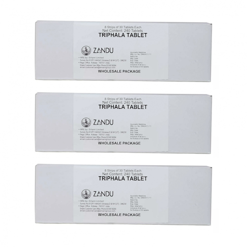 Набор Трифала (3 x 240 таб), Triphala Set, произв. Zandu #1