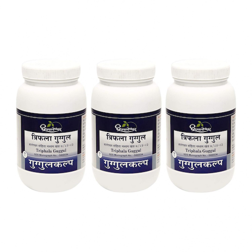 Набор Трифала Гуггул (3 x 60 таб, 100 мг), Triphala Guggul Set, произв. Dhootapapeshwar #1