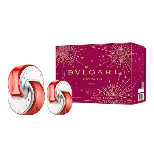 Набор туалетной воды Омния Коралл (65 мл + 15 мл), Omnia Coral Eau De Toilette Juice Set, произв. Bvlgari #1