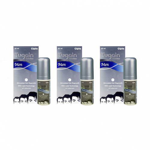 Набор Тугэйн Солюшн для мужчин (3 x 60 мл), Tugain Solution Men Set, произв. Cipla #1