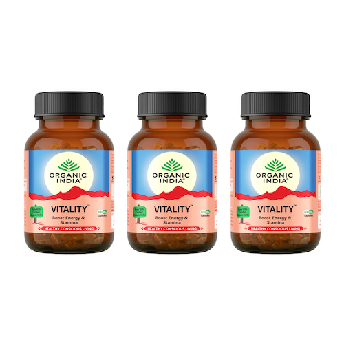 Набор Виталити (3 x 60 кап, 325 мг), Vitality Set, произв. Organic India #1