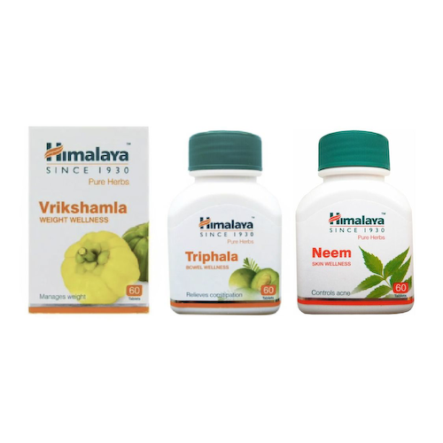 Набор Врикшамла, Трифала, Ним (3 шт x 60 таб), Vrikshamla, Triphala, Neem Set, произв. Himalaya #1