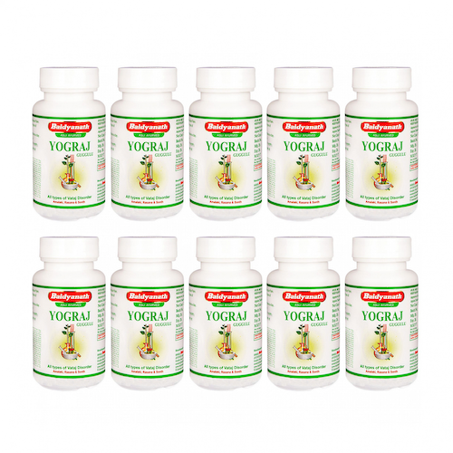 Набор Йогарадж Гуггул (10 x 120 таб), Yograj Guggulu Set, произв. Baidyanath #1