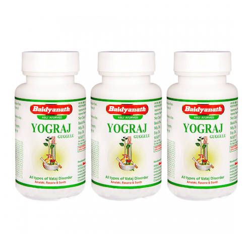 Набор Йогарадж Гуггул (3 x 120 таб), Yograj Guggulu Set, произв. Baidyanath #1