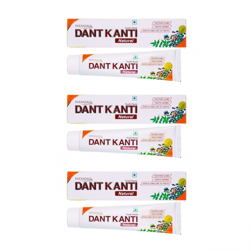 Набор Зубная паста Дант Канти (3 x 20 г), Dant Kanti Toothpaste Set, произв. Patanjali #1