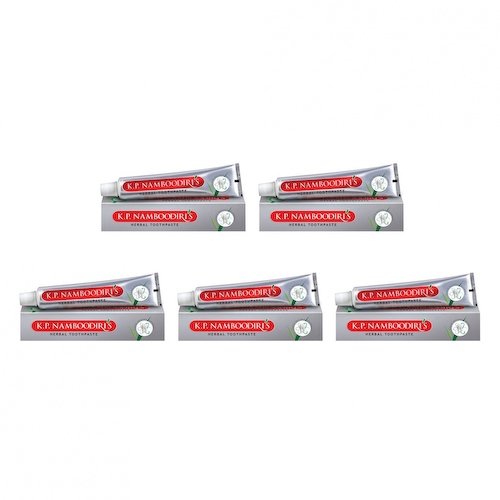 Набор зубной пасты (5 x 150 г), Herbal Toothpaste Set, произв. K.P. Namboodiri&apos;s #1