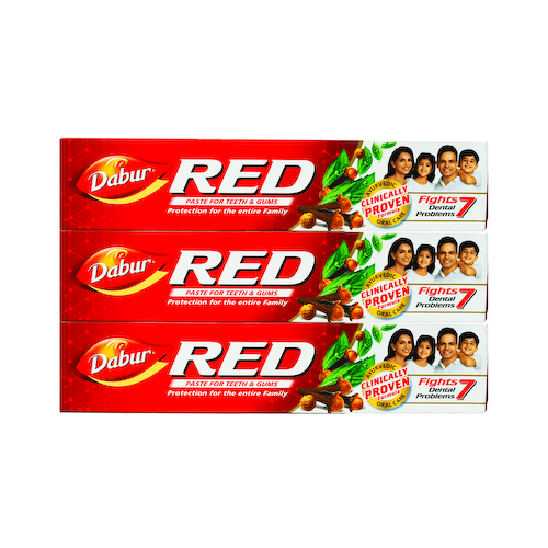 Набор зубной пасты Рэд (3 х 100 г), Red Toothpaste Set, произв. Dabur #1