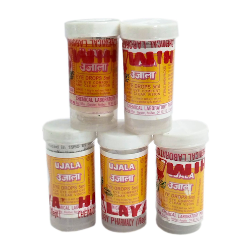 Набор глазных капель Уджала (5 x 5 мл), Ujala Eye Drops Set 5, произв. Himalaya Chemical Laboratory Pharmacy #1