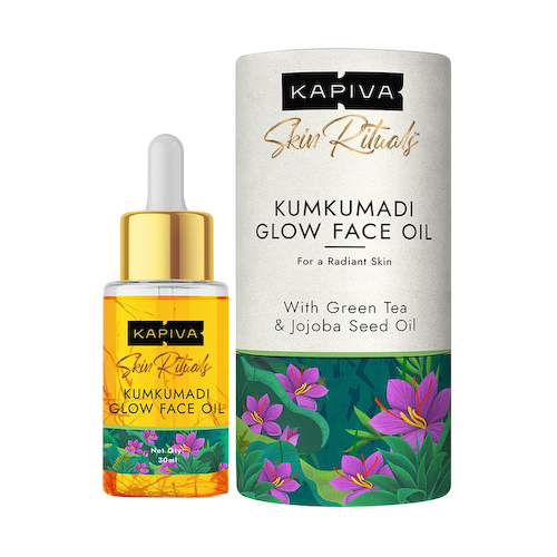 Масло Кумкумади для сияния лица (30 мл), Kumkumadi Glow Face Oil, произв. Kapiva #1
