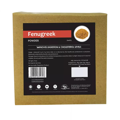 Порошок Пажитника (227 г), Fenugreek Powder, произв. Herb Essential #1