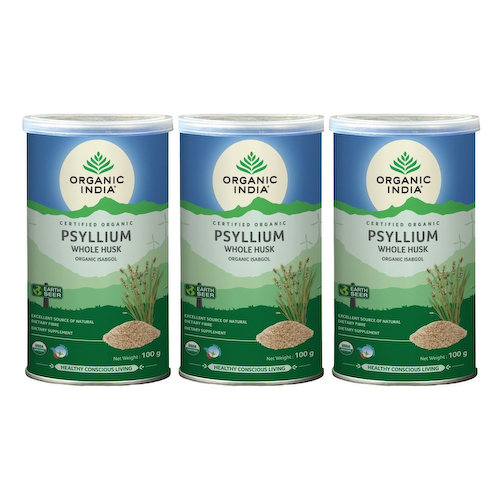 Набор Псиллиум (3 x 100 г), Psyllium Husk Set, произв. Organic India #1