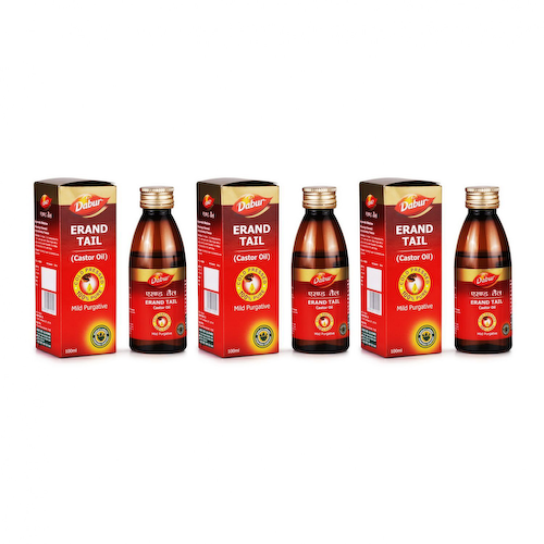 Набор касторового масла (3 x 100 мл), Castor Oil Set, произв. Dabur #1