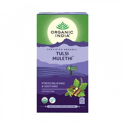 Чай с Тулси и Лакрицей (25 пак, 1,8 г), Tulsi Mulethi Tea, произв. Organic India #1