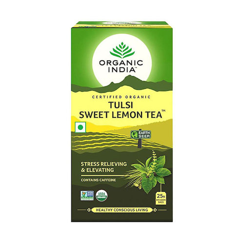 Чай с Тулси и Лимоном (25 пак, 1,8 г), Tulsi Sweet Lemon Tea, произв. Organic India #1