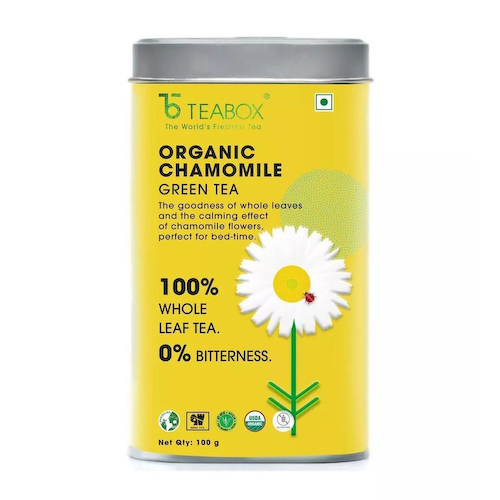 Зеленый чай с Ромашкой (100 г), Organic Chamomile Green Tea, произв. Teabox #1