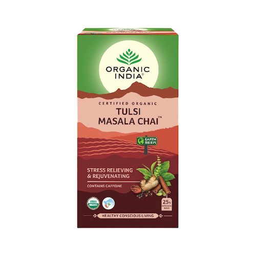 Чай Масала с Тулси (25 пак, 2,1 г), Tulsi Masala Chai, произв. Organic India #1