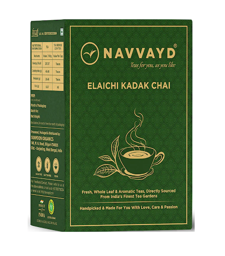 Кадак чай с Кардамоном (100 г), Elaichi Kadak Chai, произв. Navvayd #1