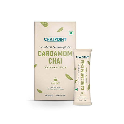 Растворимый Чай с Кардамоном (10 пак, 14 г), Instant Cardamom Tea, произв. Chai Point #1