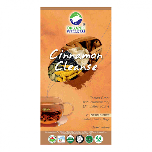 Чай с Корицей (25 пак, 1.30 г), Cinnamon Cleanse Tea, произв. Organic Wellness #1