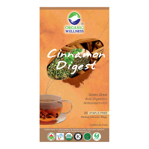 Чай с Корицей (25 пак, 1.30 г), Cinnamon Digest Tea, произв. Organic Wellness #1