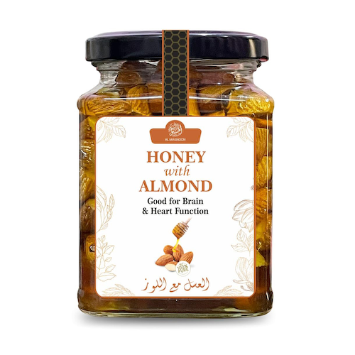 Мед с Миндалем (300 г), Honey With Almond, произв. AL MASNOON #1