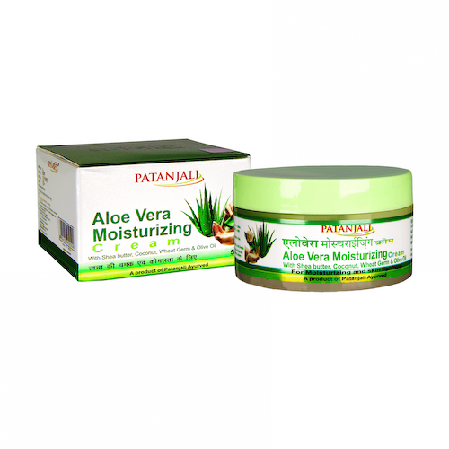 Алоэ Вера: увлажняющий крем для лица (50 г), Aloe Vera Moisturizing Cream, произв. Patanjali #1