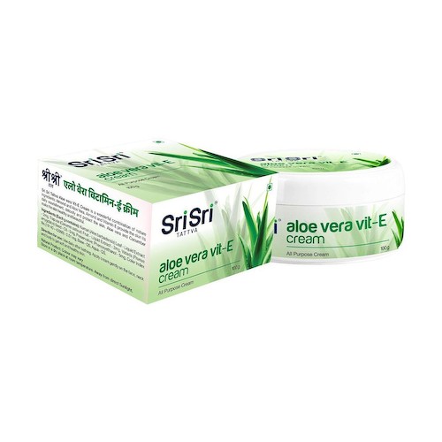 Алоэ вера Вит-Е: крем для кожи (100 г), Aloe Vera Vit. E Cream, произв. Sri Sri Tattva #1