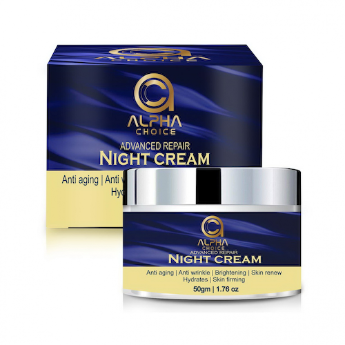Антивозрастной ночной крем (50 г), Night Cream Anti Aging Face, произв. Alpha Choice #1