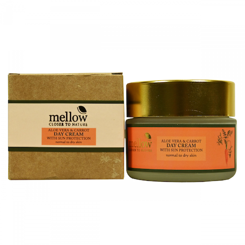 Дневной крем для лица с Алоэ вера: для защиты от солнца (50 мл), Day Cream With Sun Protection, произв. Mellow #1