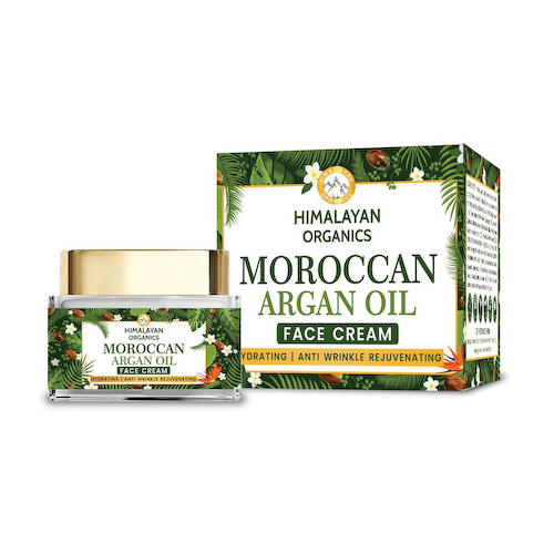 Крем для лица с Марокканским аргановым маслом (50 мл), Moroccan Argan Oil Face Cream, произв. Himalayan Organics #1