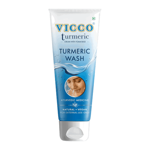 Крем-пенка для лица с Куркумой (70 г), Turmeric Cream with Foam Base, произв. Vicco #1