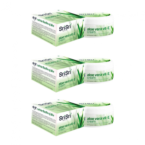 Набор Алоэ вера Вит-Е: крем для кожи (4 x 100 г), Aloe Vera Vit. E Cream Set, произв. Sri Sri Tattva #1