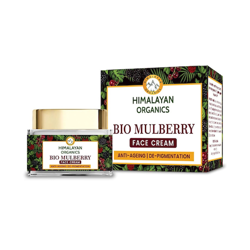 Омолаживающий крем для лица с Шелковицей (50 г), Bio Mulberry Face Cream, произв. Himalayan Organics #1