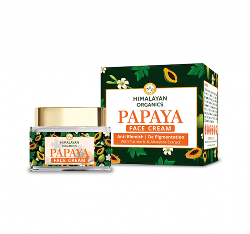 Осветляющий крем для лица с Папайей (50 мл), Papaya Face Cream, произв. Himalayan Organics #1