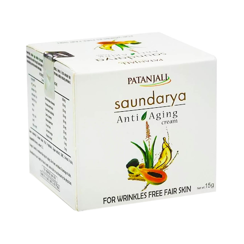 Саундарья: омолаживающий крем для лица (15 г), Saundarya Anti Aging Cream, произв. Patanjali #1