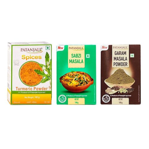 Набор специй для блюд восточной кухни (3 шт), Spices for Oriental Dishes Set of 3, произв. Patanjali #1